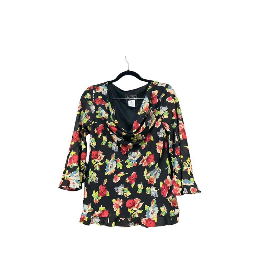 Y2K Alex Evenings Top Women Medium Beaded